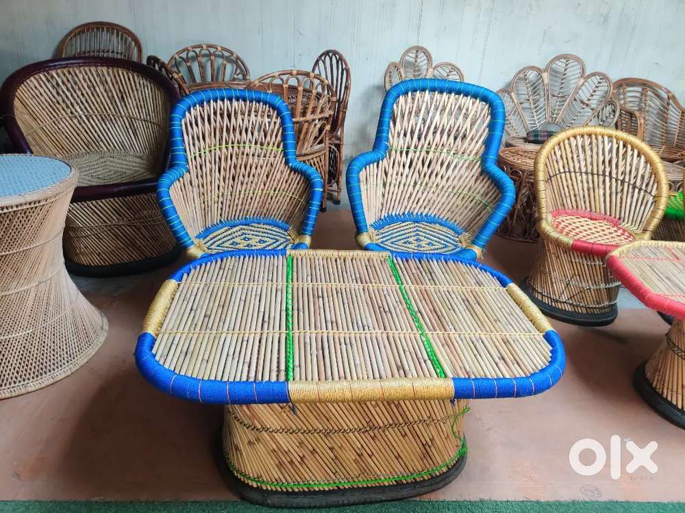 Bamboo chair bamboo table living room baby props photoshoot