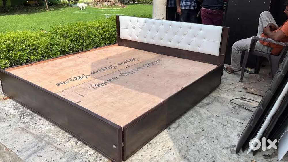 New wooden low height double bed without storage available