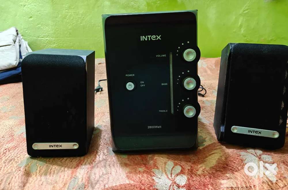 Intex 2600W Speaker Set - Powerful Bass, Working Perfectly
