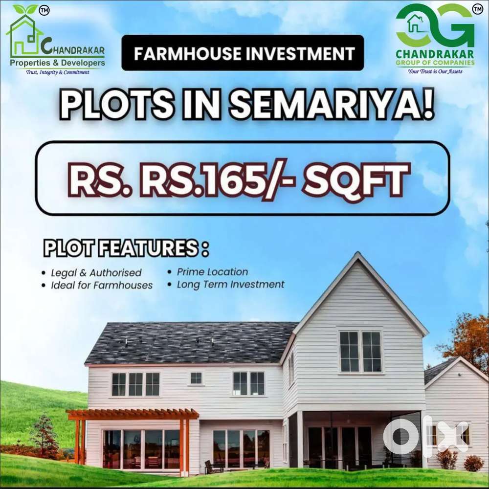 Farm House Project in Semariya near Bhilai me plot Avilable hai