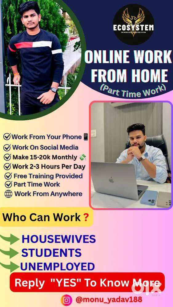 Work from Home,Digital Marketing(Online Part Time Work)