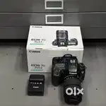 Canon EOS 7D Mark II DSLR Camera + EFS 18-135mm Lens Used