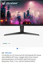 Excellent Computer Monitor