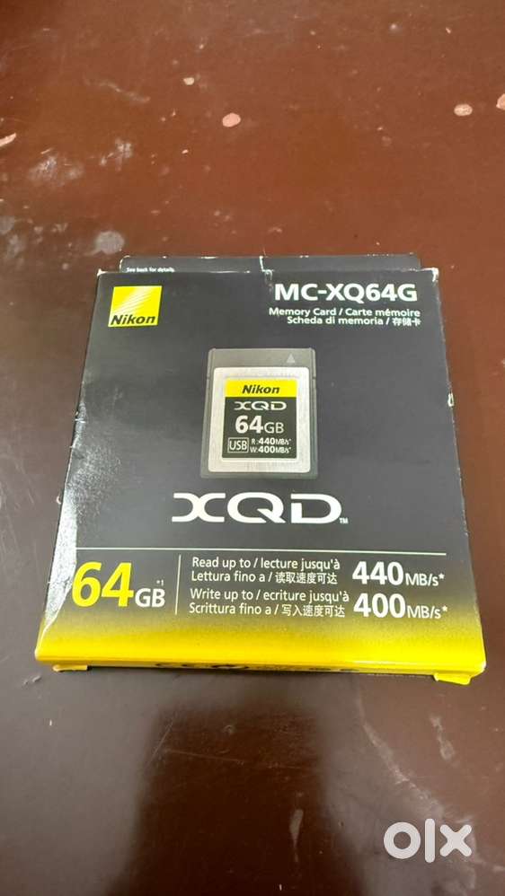 Nikon 64Gb XQD Card MC-XQ64G Memory Card 440mbsbBox pack its in exce c
