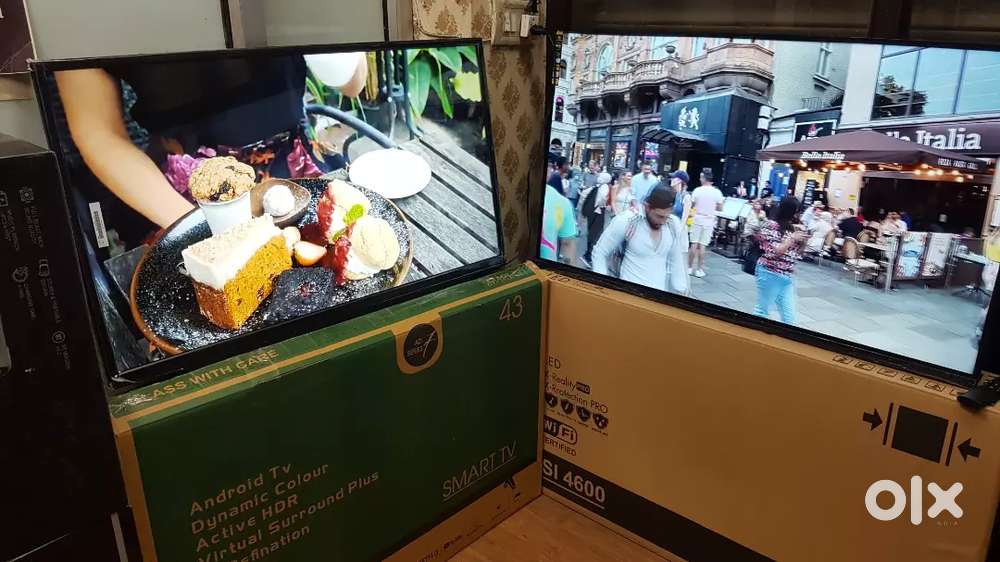 New 4k 42inch android SMART led tv crystal display all apps updated