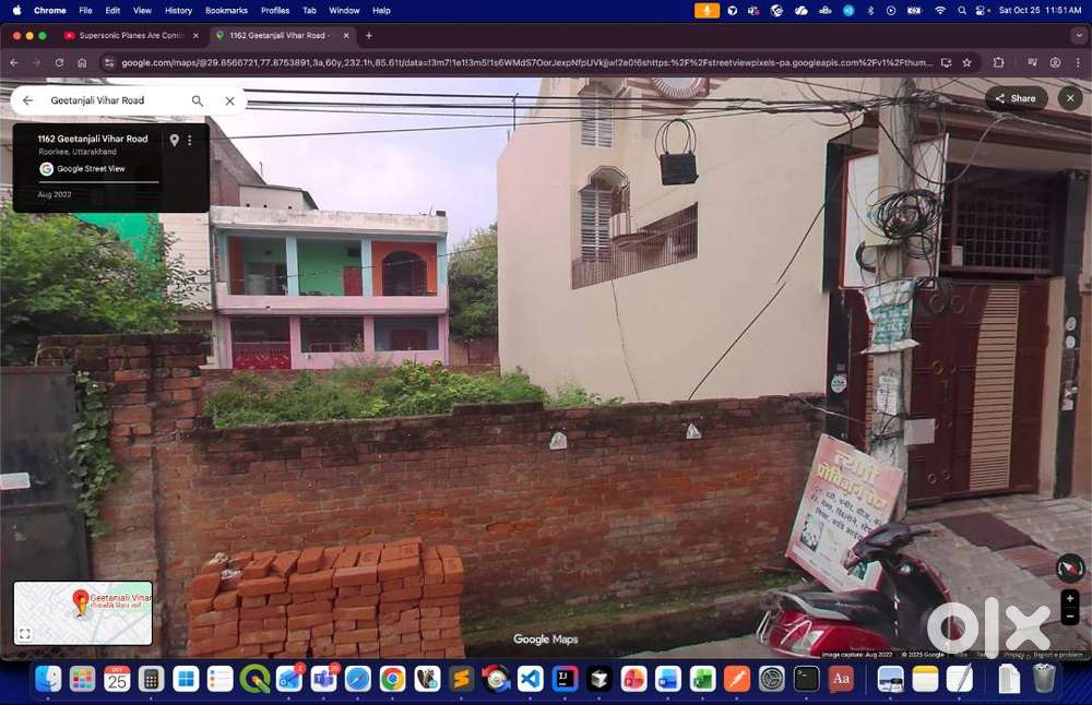 2 side open plot on Geetanjali Vihar main road Roorkee