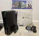 Sony Playstation 5 PS5 DISC EDITION BLACK 825GB HUGE BUNDLE