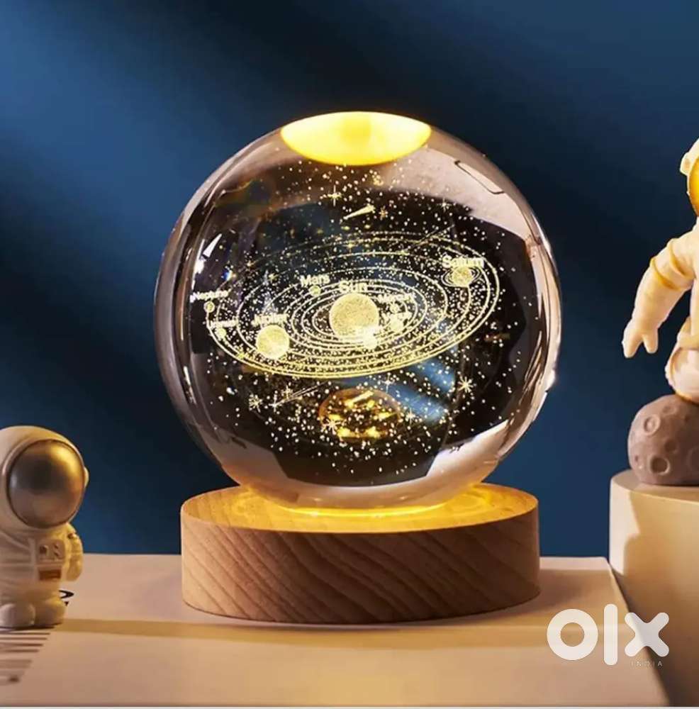 3D Solar Planet Crystal Ball LED Night Lamp,