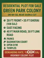 Plot for sale only interested customer will contact me