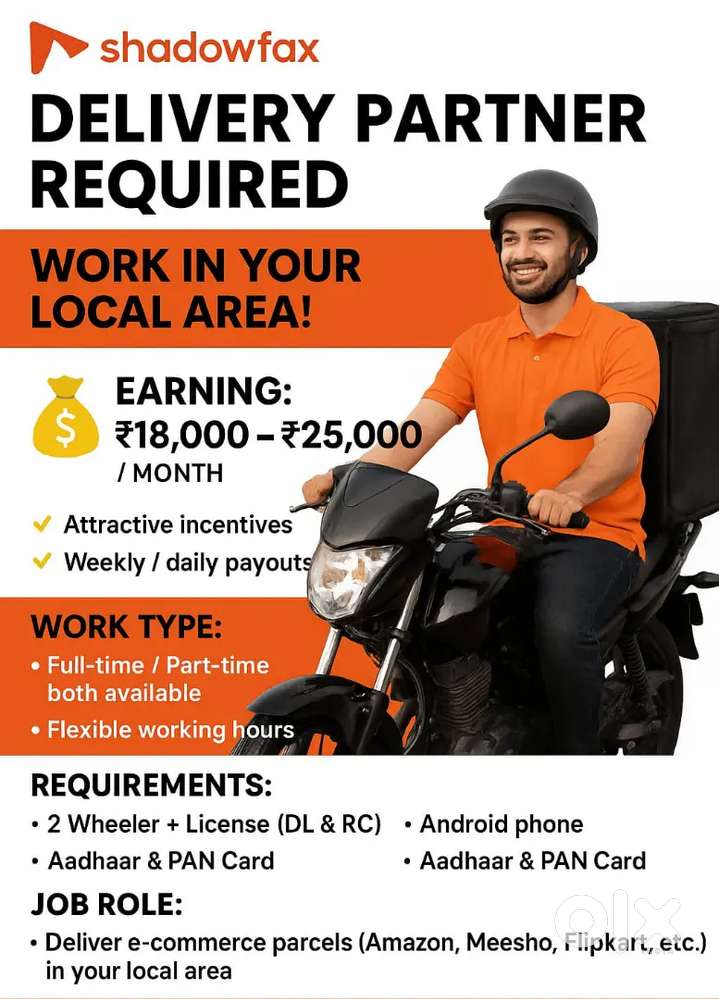 Delivery Partner at Nearby Hathod Location