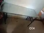 Umbrella and catering table for shop