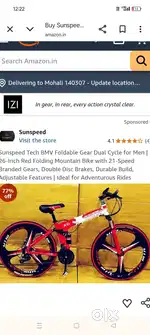 streehawk kid's bycycle in red colour