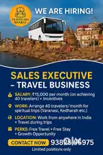 Travelling Bharat - Travel & Tourism Sales Associate (Work From Home)