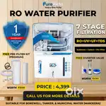 New 7 Stage RO Water Purifier Filter - RO, UV, UF, TDS, 12L Tank