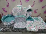 Brand New Fareto Cotton Combo Of Baby Mattress, Sleeping Bag With Net