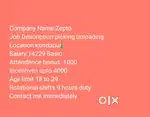 Wanted male (picker&loader) Kondapur