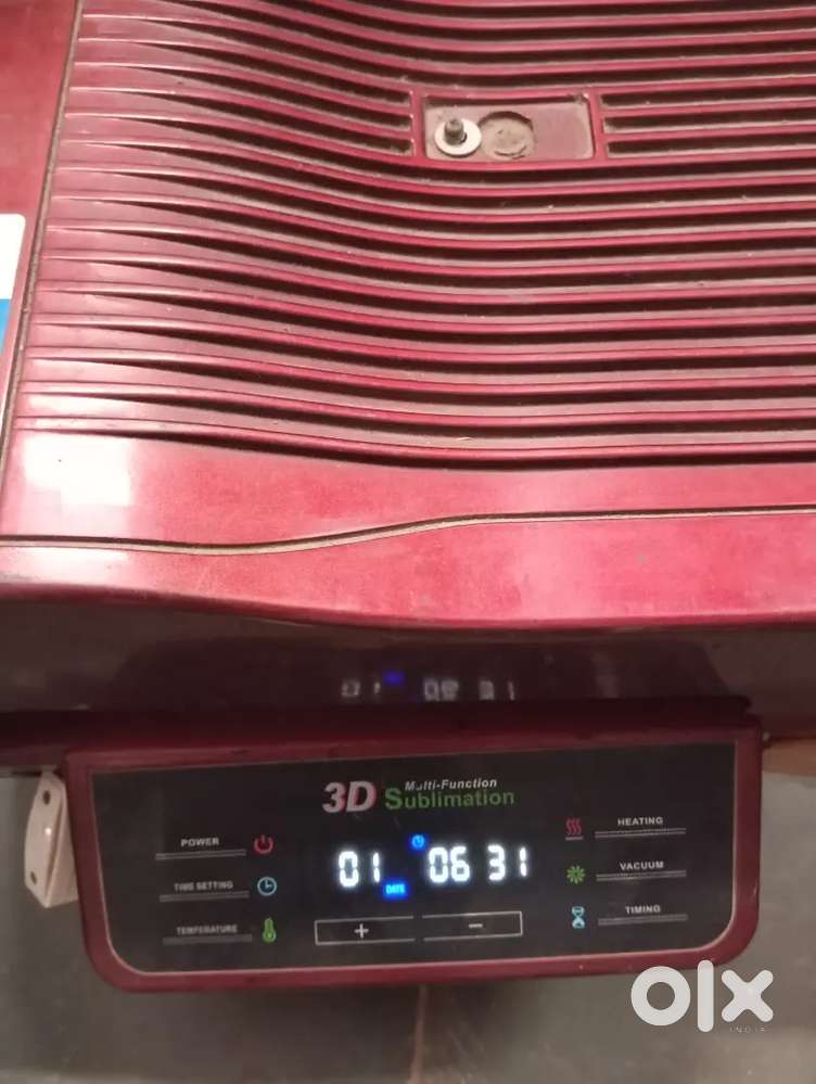 3d sublimation heat press in working condition needs some maintenance