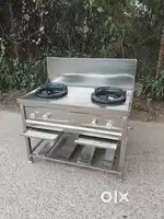 Stainless steel 2-Burnal stove(CHINESE)
