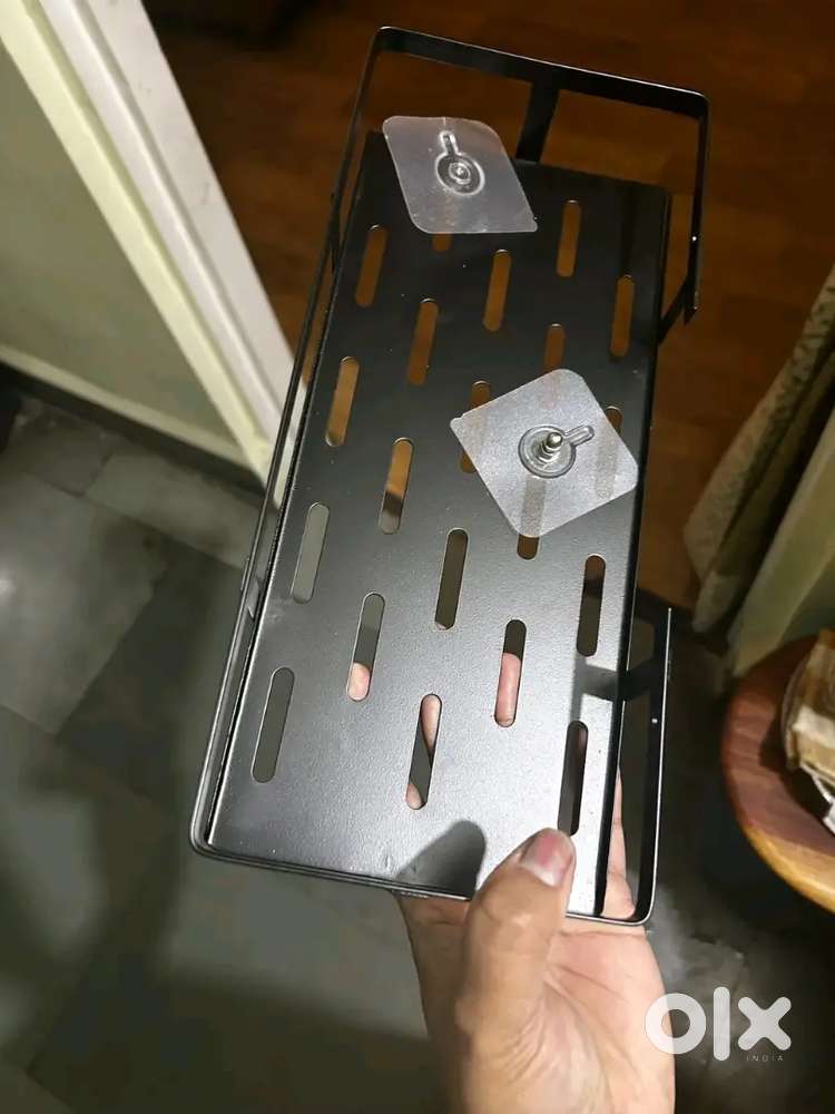 Foldable Bathroom Shelf – No Drill  COD Available