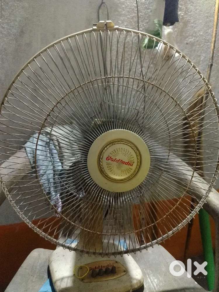 Gold india table fan