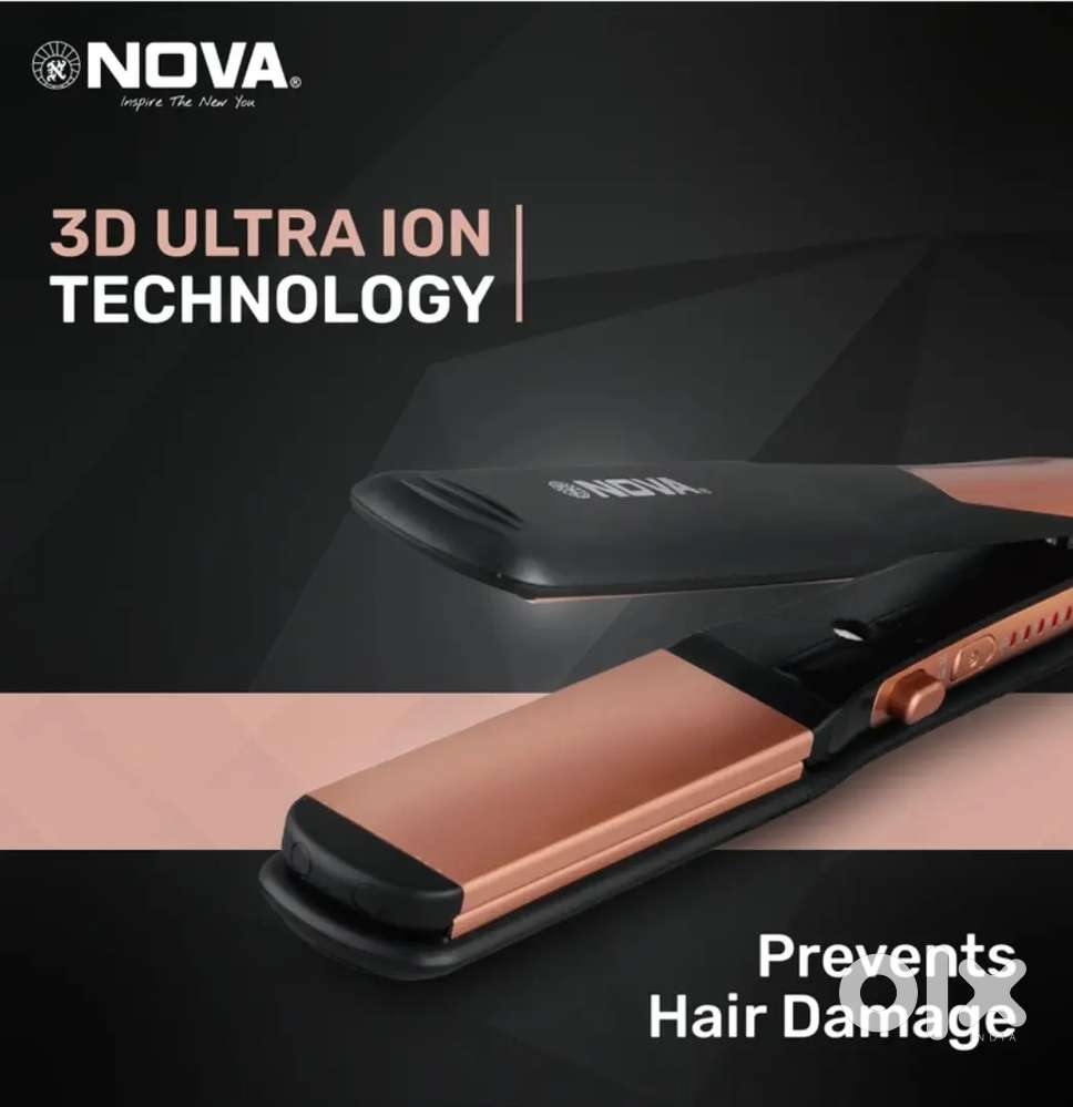 Nova 2 in 1 NHS 885/05 Hair Straightener [Black & Gold]