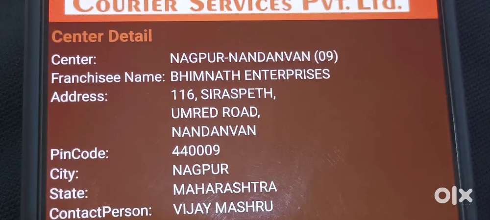 Courier services delivery and pickup
