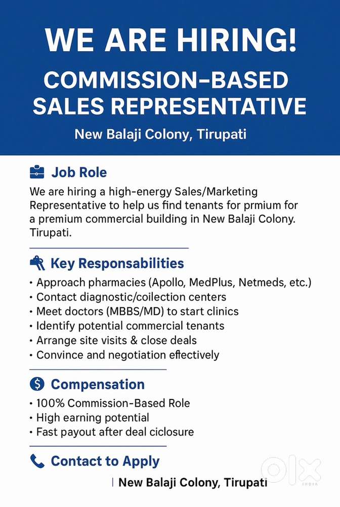 Need a slaes representative