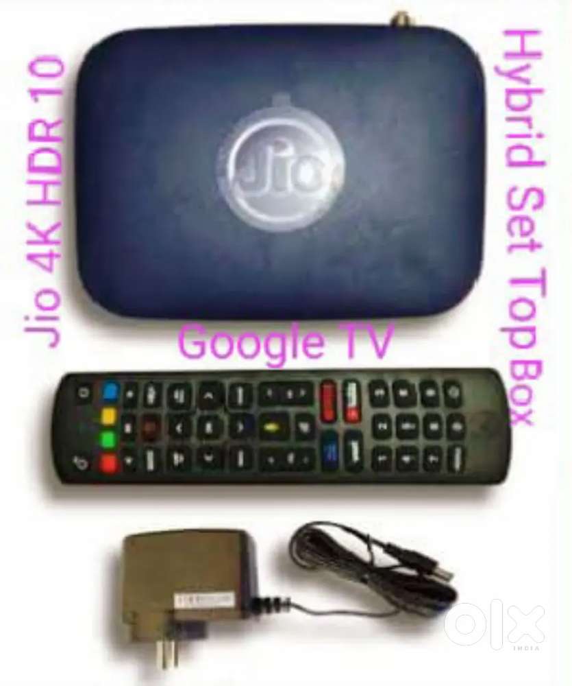 Unlocked Jio 4K HDR box Google TV Google playstore inbuilt android TV