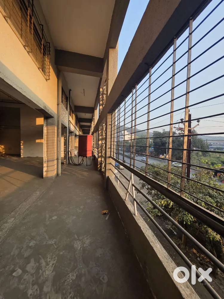 1st floor corner shop for sale vasai east main road tauch near highway