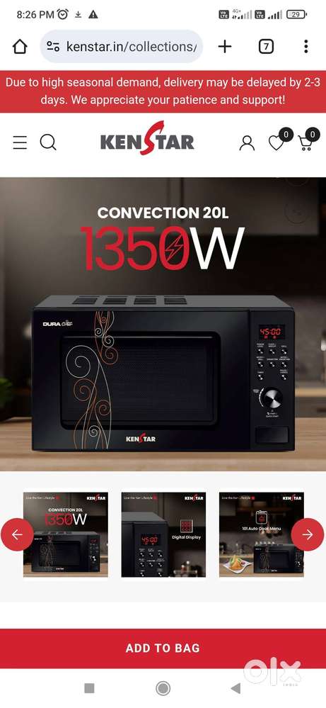 Kenstar microwave convectioner