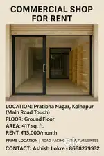 Commercial Shop for Rent Location: Pratibha Nagar