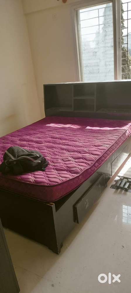 Bed with matress and sofa set for sale