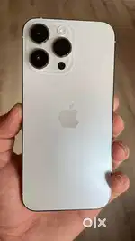 i phone 14 Pro with 100% battery health , white colour