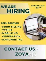 FORM FILLING & MOBILE NUMBER GENERATION (WORK FROM HOME)