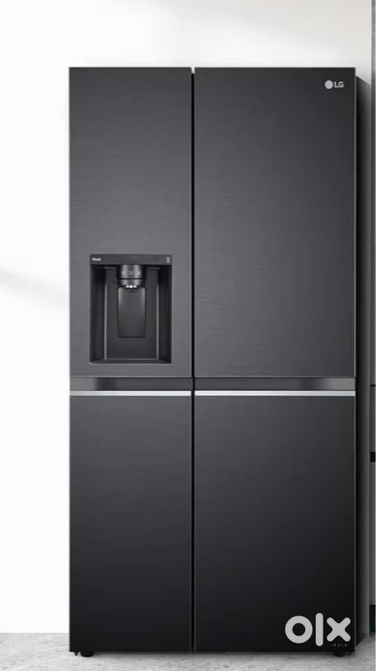 LG 650lit double door dispenser model, new look, silver grey,2yr old