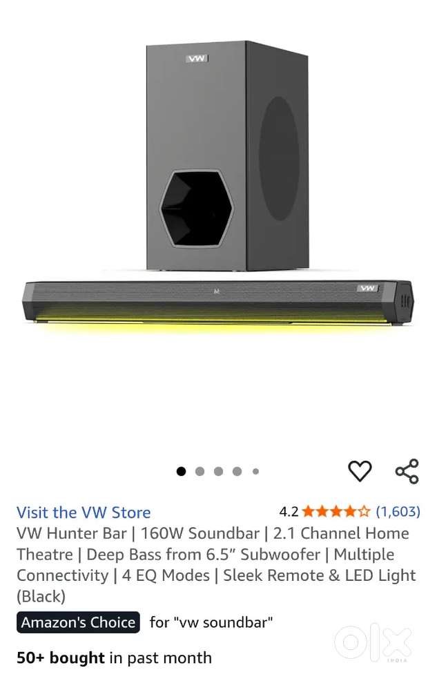 VW 160W 2.1 speaker