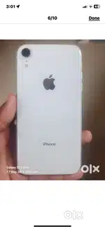 Iphone Xr 128gb White Battery health 100% change by apple center