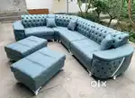 7 seater sofa do puffy  ek table sofe ki warranty 7 sal new sofa