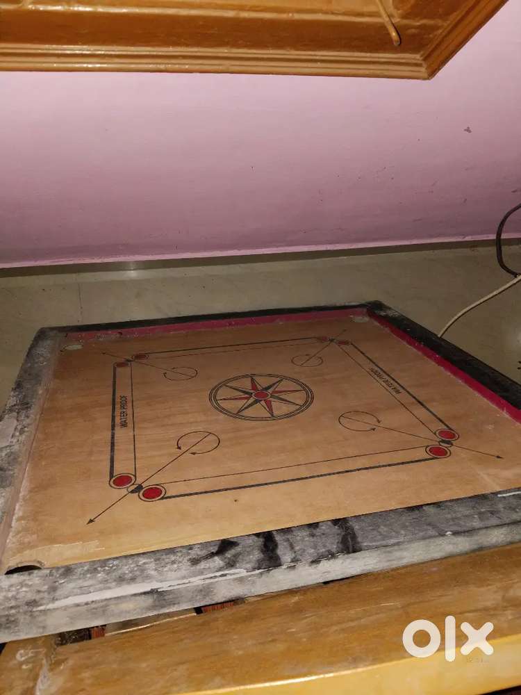 Big wooden chair, table and old dining table