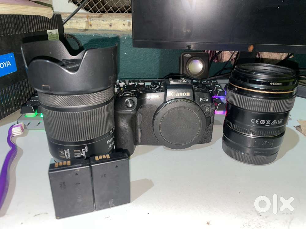 Canon eos rp with 24-105 STM Lens + 85mm 1.8 ef lens +adaptr EF to RF
