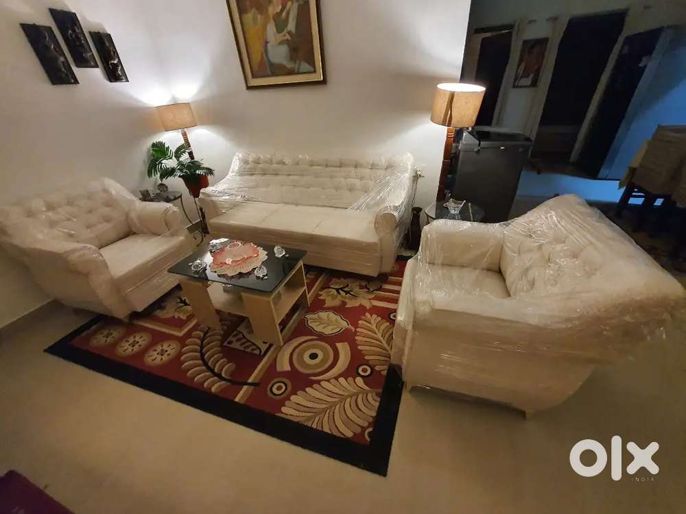 Brand New 3+1+1 Seater Beige Sofa Set