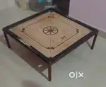Carrom board and coins with Stand
