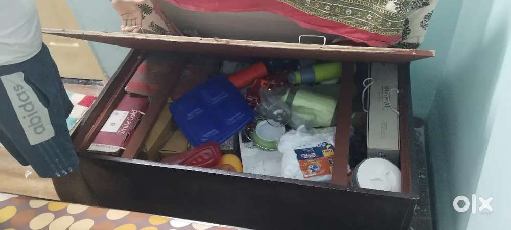 Wooden box with storage capacity size 4 by 3