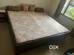 Bed with mattress
