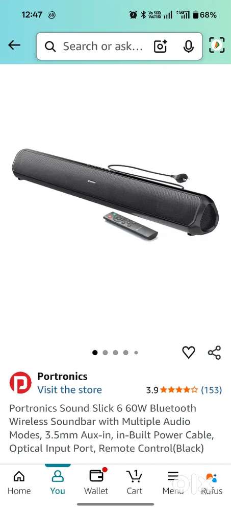 Soundbar- Bluetooth