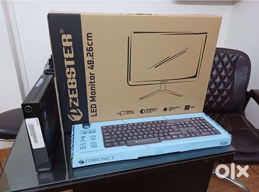 Core i3, i5 Mini PC With 19inch New  Complete Set