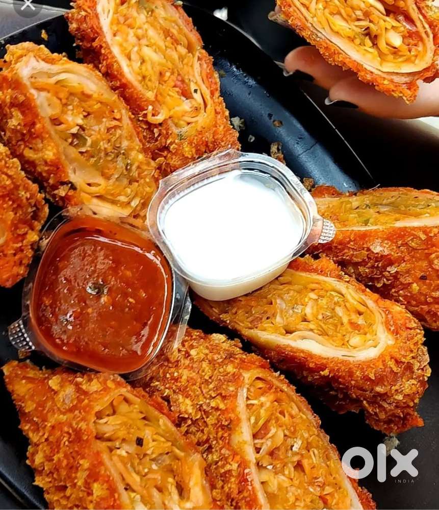 Spring roll ki suplly jise chahiye contact me oder par banate hai