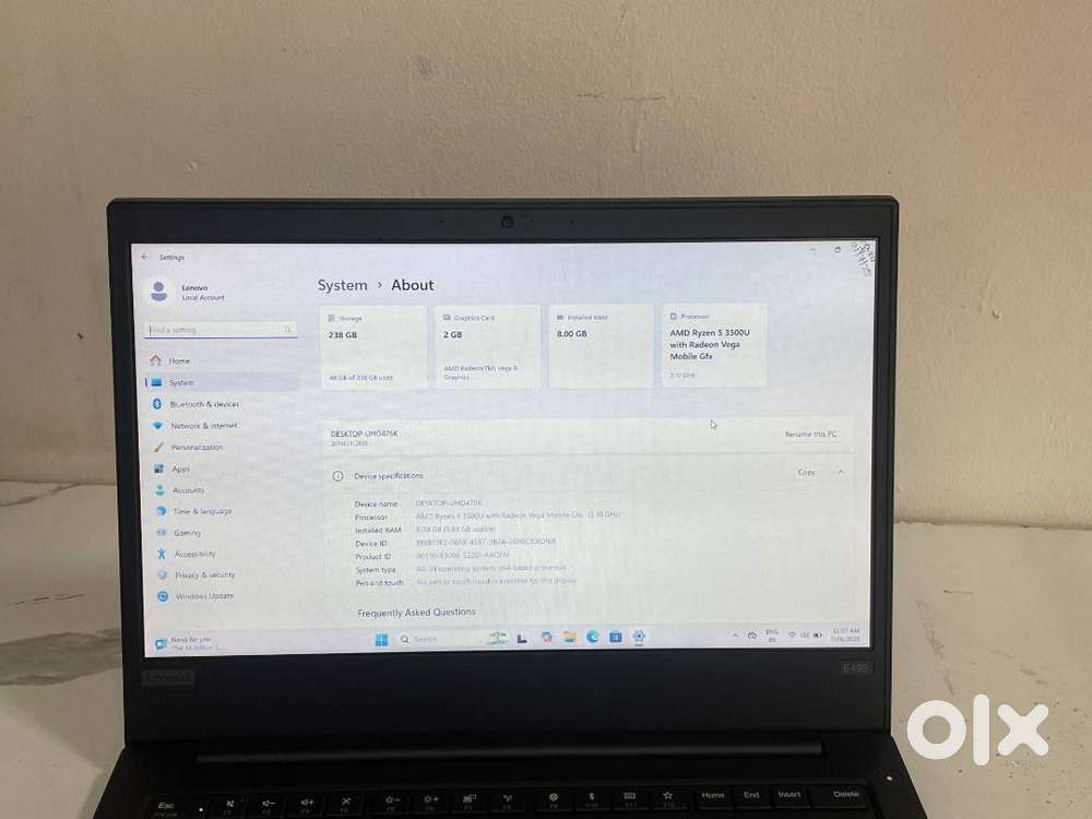 Lenovo thinkpad laptop
