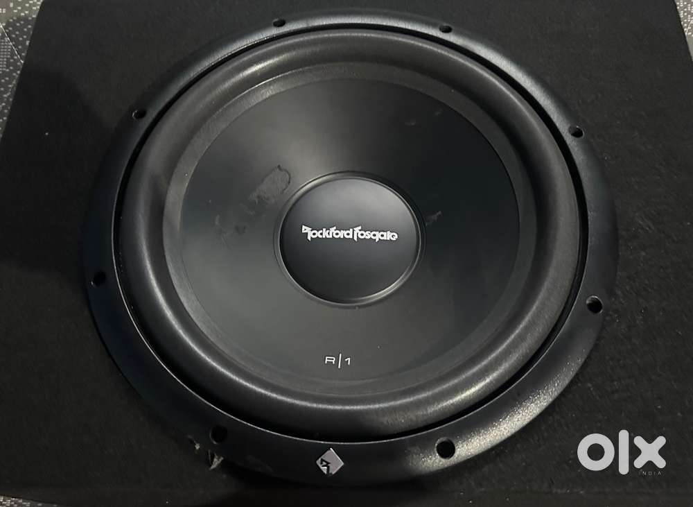 Original Rockford woofers and sound barrier amplifier