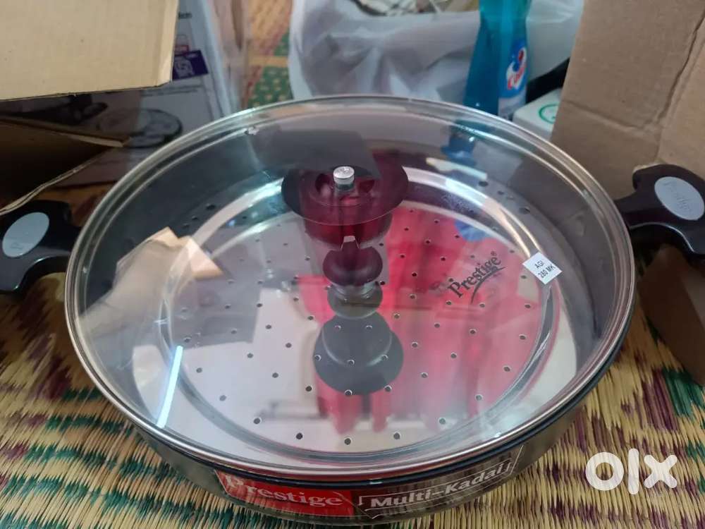 Multi kadai with idly and idiyappam steamer